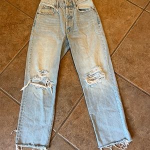 Zara straight leg cropped